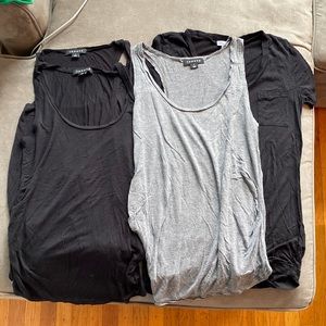 Set of 5 shirts. Brands include 3 Trouve, 1 Splendid, 1 T.LA. Woman’s size S